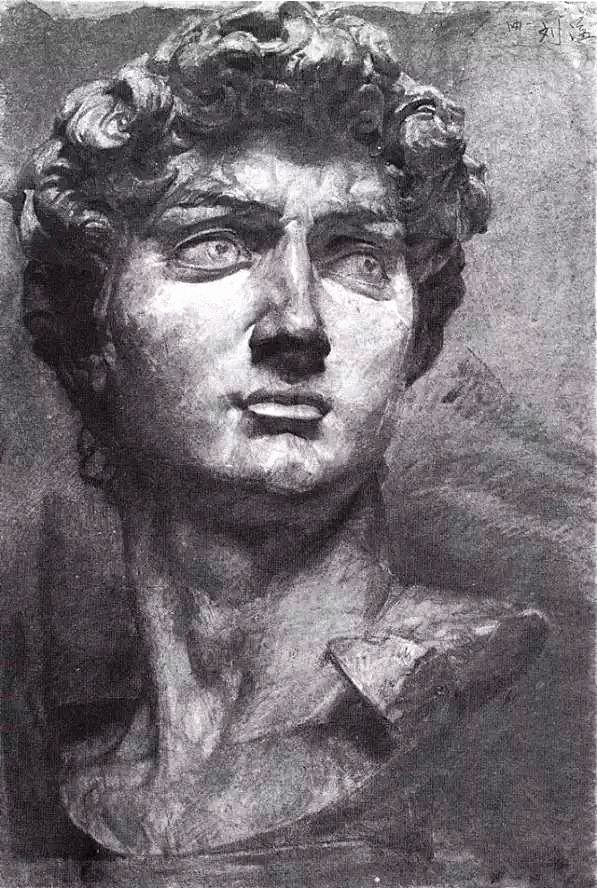 央美才女喻红,曾画一幅《大卫》素描非常写实,37年来无人超越